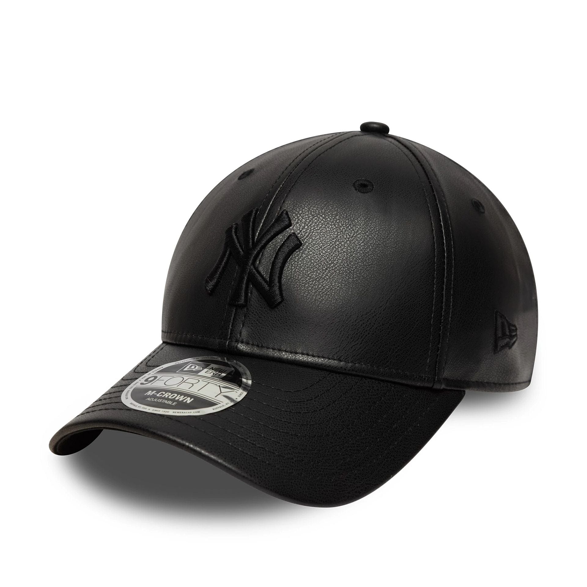 New Era New York Yankees MLB PU Black 9FORTY M-Crown műbőr baseball sapka, női