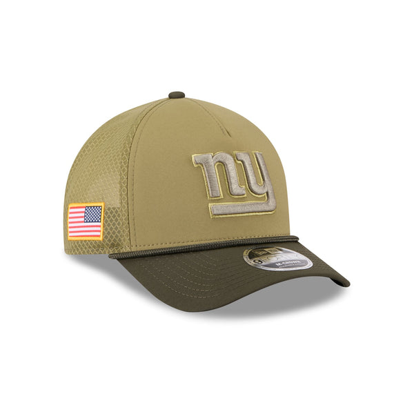 New York Giants 2025 Salute to Service 9FORTY M-Crown A-Frame Trucker Hat - baseball sapka