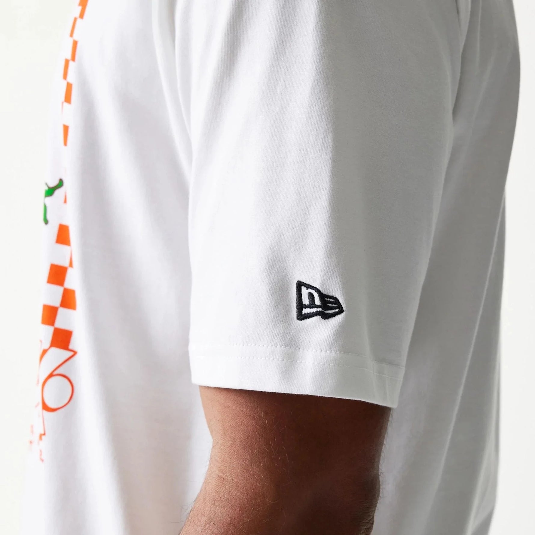 New Era Burger Food Graphic White Oversized Póló