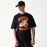 New Era Hotdog Food Graphic Black Oversized Póló