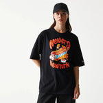 New Era Hotdog Food Graphic Black Oversized Póló
