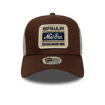 New Era Patch Brown 9Forty A-Frame Trucker sapka