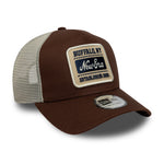 New Era Patch Brown 9Forty A-Frame Trucker sapka