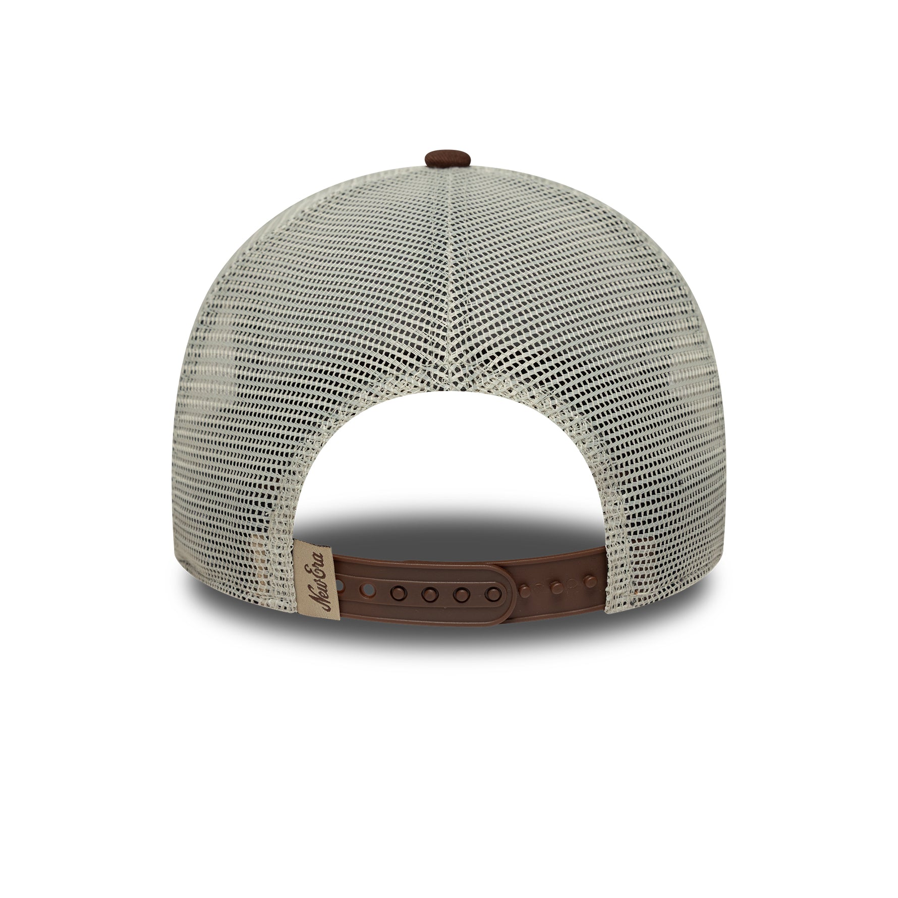 New Era Patch Brown 9Forty A-Frame Trucker sapka