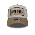 New Era Location Patch Light Beige 9FORTY A-Frame Trucker sapka