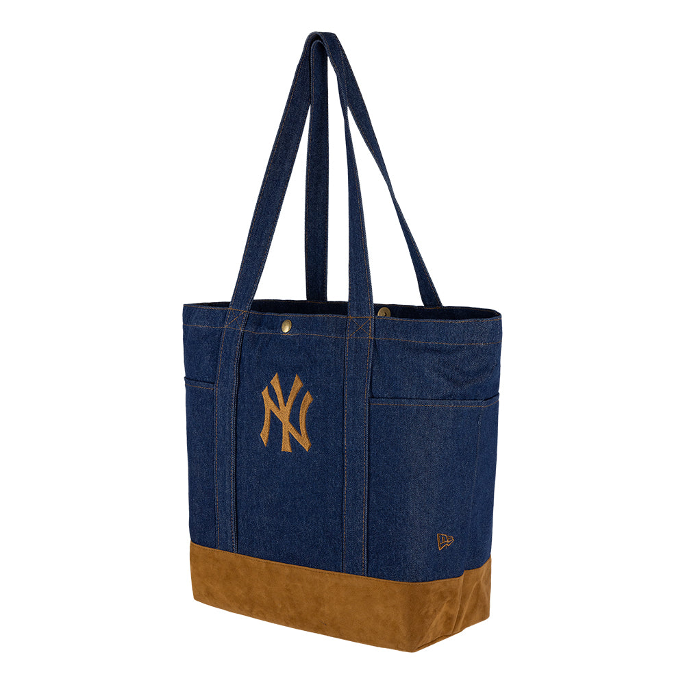 New Era New York Yankees MLB Suede Denim Navy Tote Bag