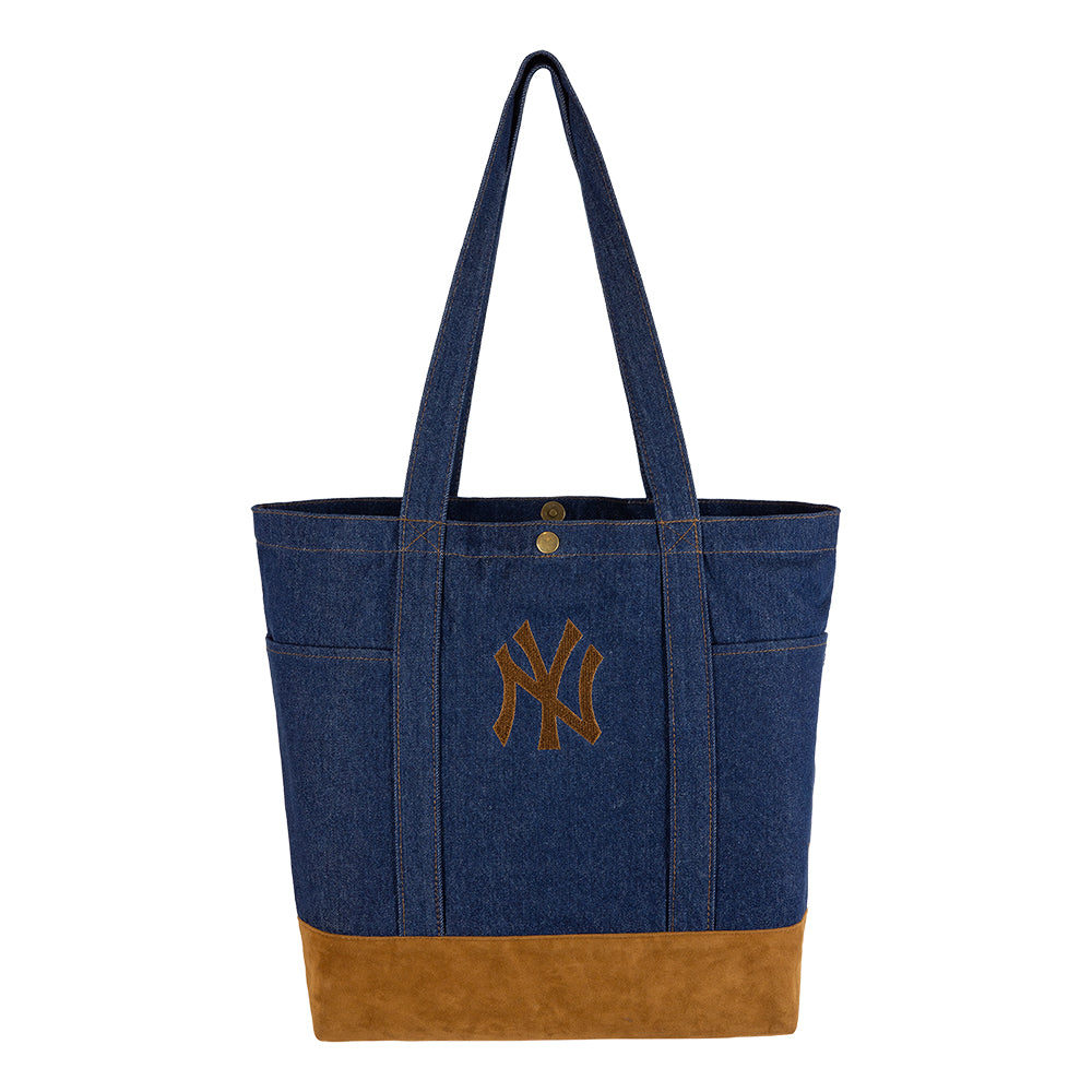 New Era New York Yankees MLB Suede Denim Navy Tote Bag