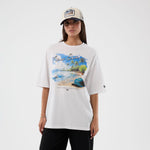 New Era Beach Graphic White Oversized póló