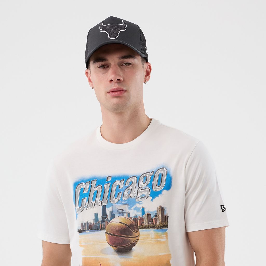 New Era Chicago Bulls NBA Beach Graphic White póló