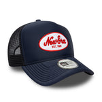 New Era Oval Foam Patch Navy Trucker sapka