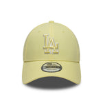 New Era LA Dodgers MLB Team Outline Pastel Yellow 9FORTY baseball sapka