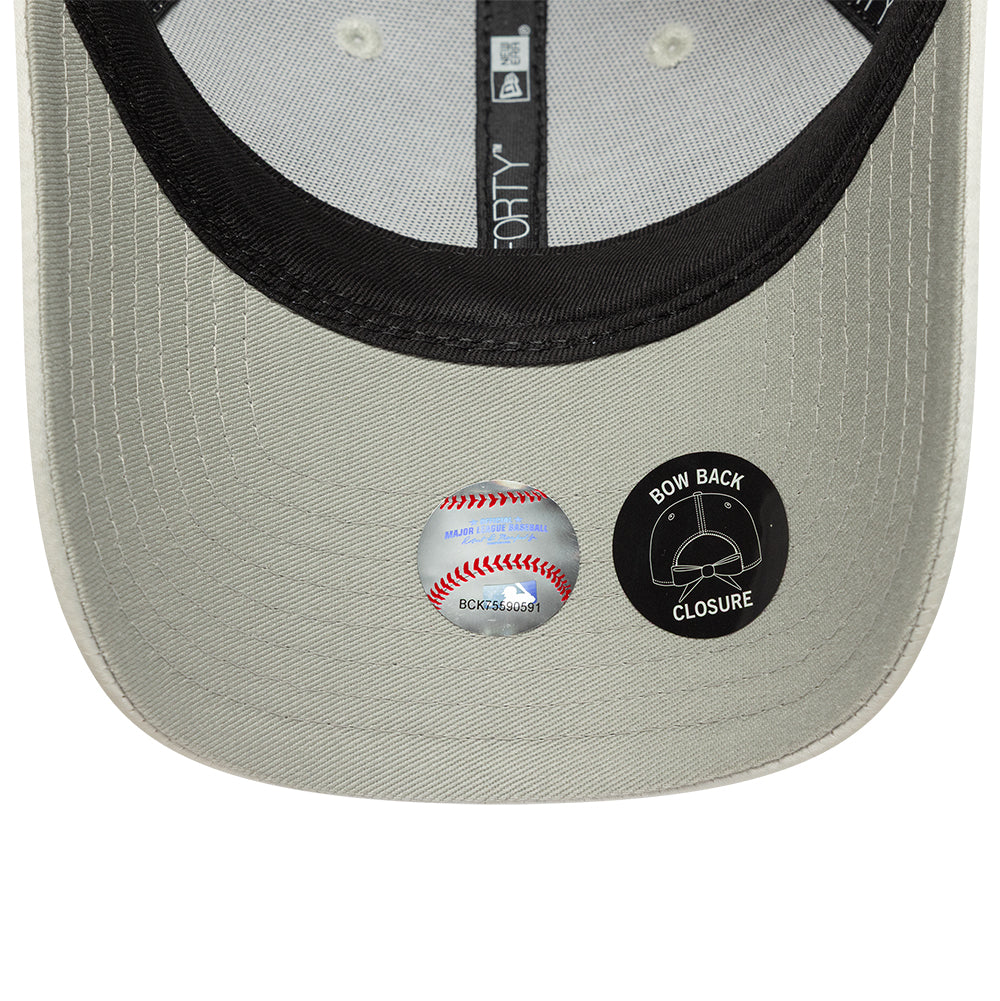 New York Yankees MLB Satin Bow Back 9FORTY Grey baseball sapka
