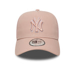 New York Yankees MLB Outline Pastel Pink 9FORTY E-Frame Trucker sapka