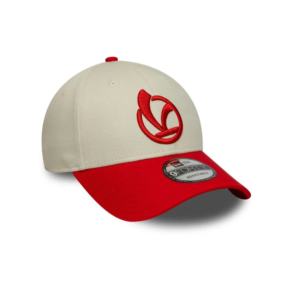 New Era Vespa Contrast Visor Cream Scarlet 9FORTY Baseball sapka