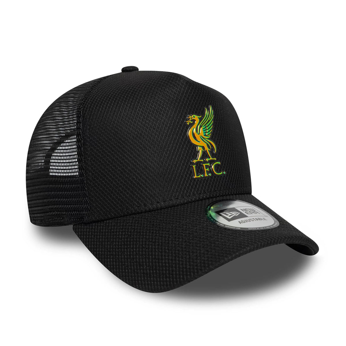 New Era Liverpool FC Iridescent Black 9FORTY A-Frame Trucker sapka