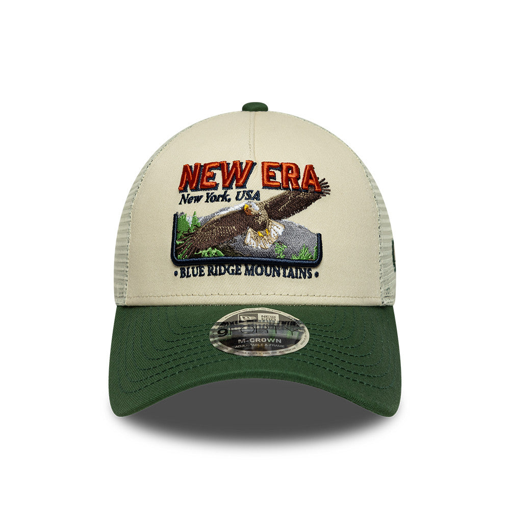 New Era Graphic Cream 9FORTY M-Crown A-Frame Trucker sapka