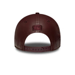 New Era Yankees Womens MLB Diamante PU Dark Red 9FORTY M-Crown műbőr baseball sapka, női