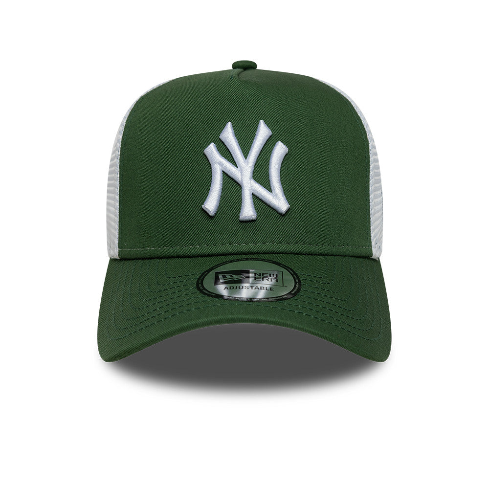 New Era Yankees MLB League Essential Dark Green 9FORTY A-Frame Trucker sapka