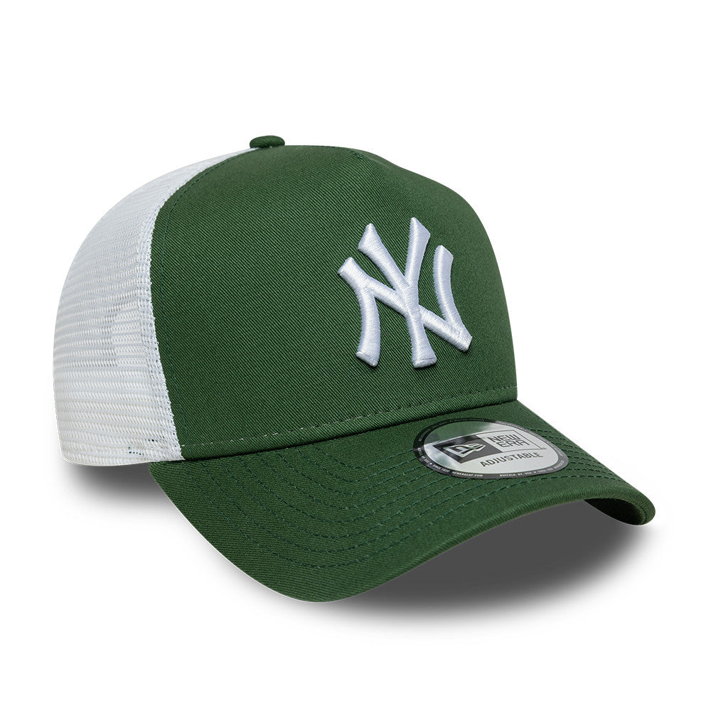 New Era Yankees MLB League Essential Dark Green 9FORTY A-Frame Trucker sapka