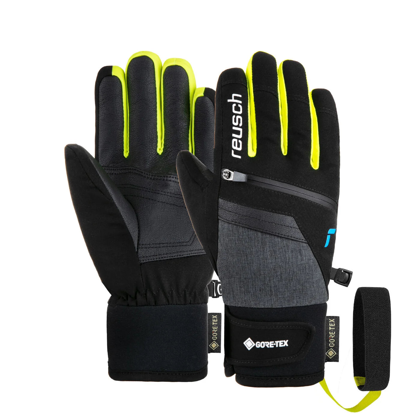 Reusch Travis GORE-TEX Junior gyerek síkesztyű, fekete-sárga