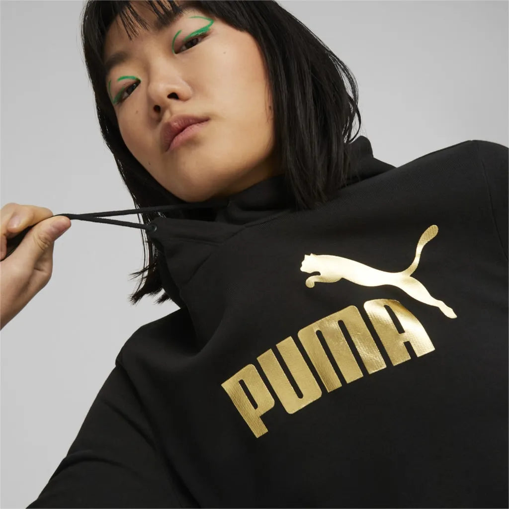 Puma ESS+ Metallic Logo Hoodie pulóver kapucnis pulóver - Sportmania.hu