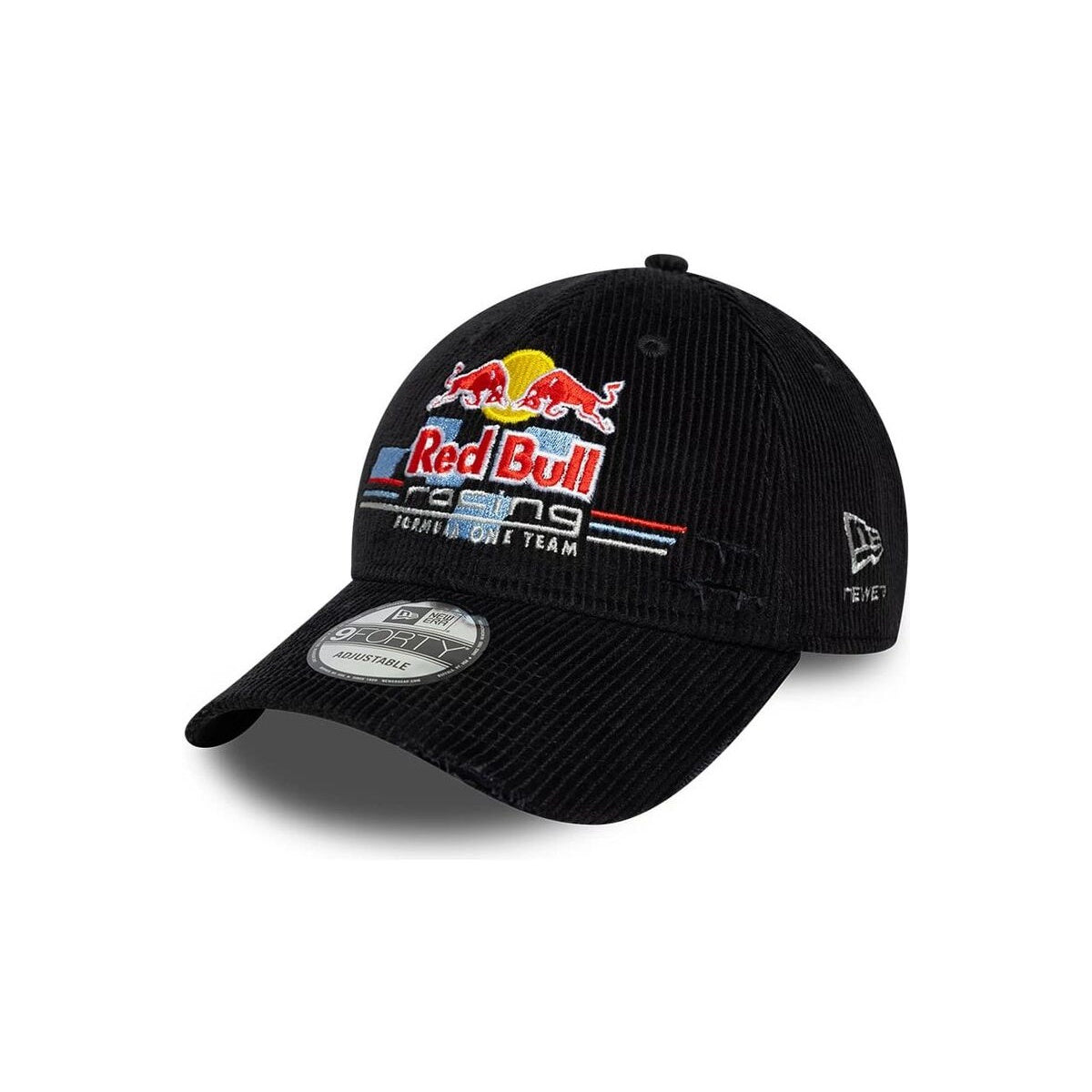 New Era Red Bull Racing Distressed Cord Nero 9FORTY baseball sapka