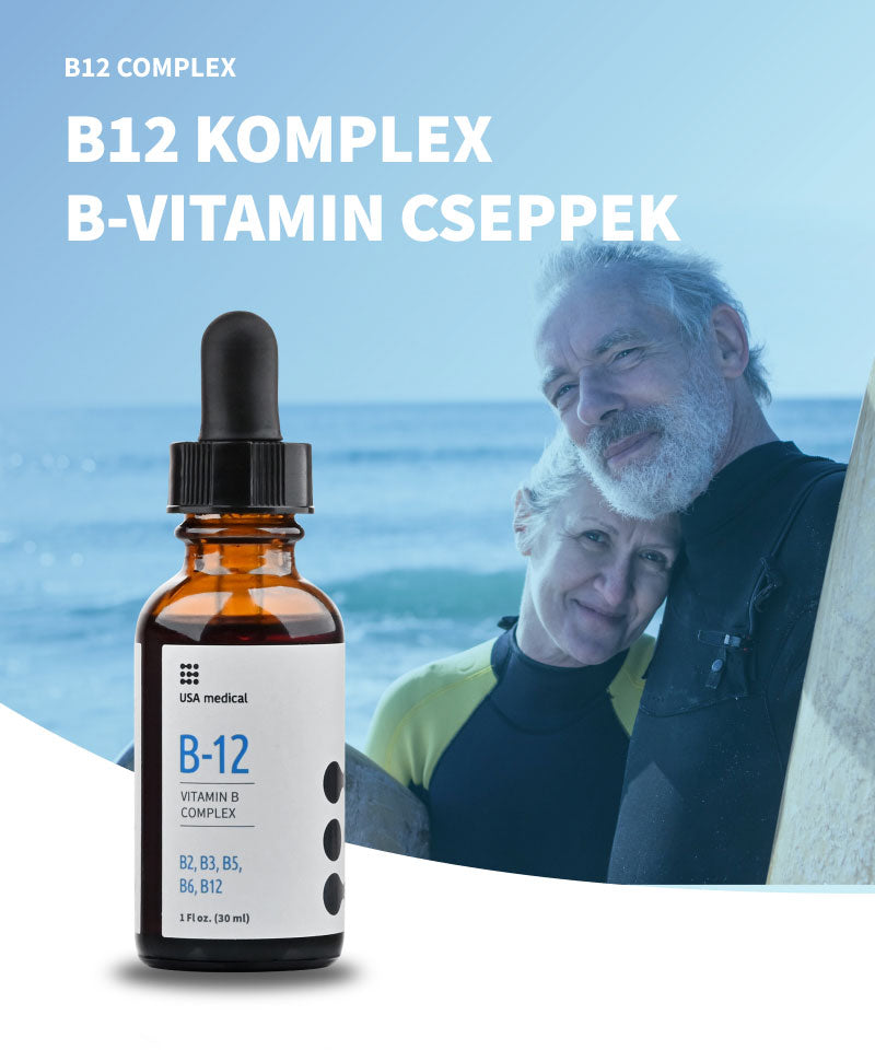 UsaMedical B-12 Komplex B-vitamin cseppek 30 ml