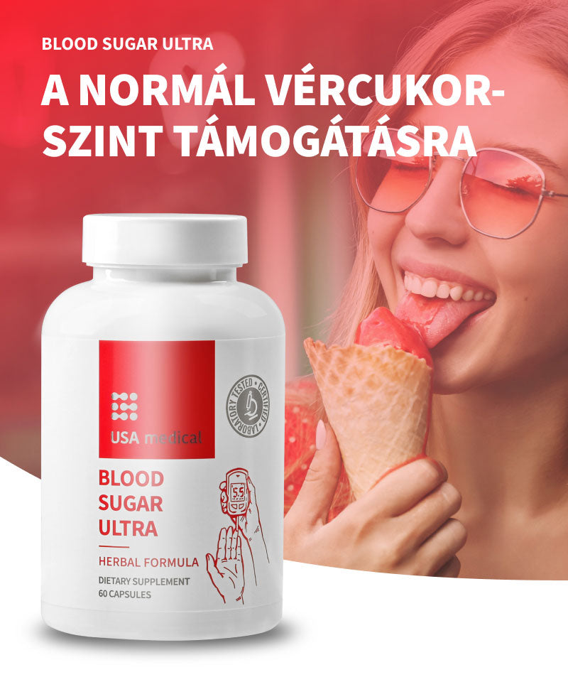 UsaMedical Vércukor Kontroll kapszula növényi kivonatokkal 60 db