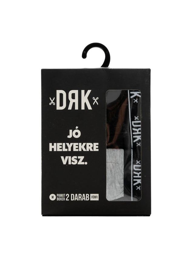 Dorko 2 PACK BOXER alsónadrág, fekete-szürke