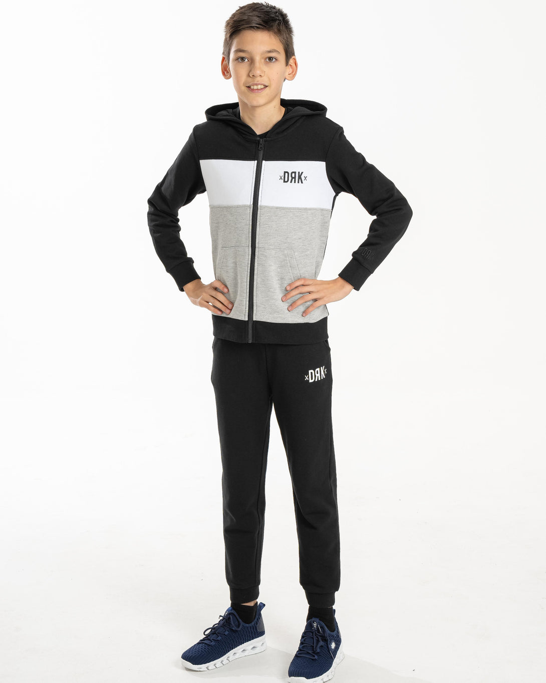 Dorko Lino Zipped Sweater Boy kapucnis pulóver 