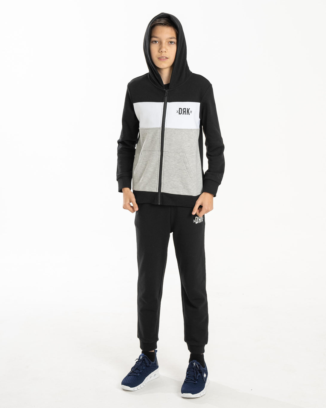 Dorko Lino Zipped Sweater Boy kapucnis pulóver 