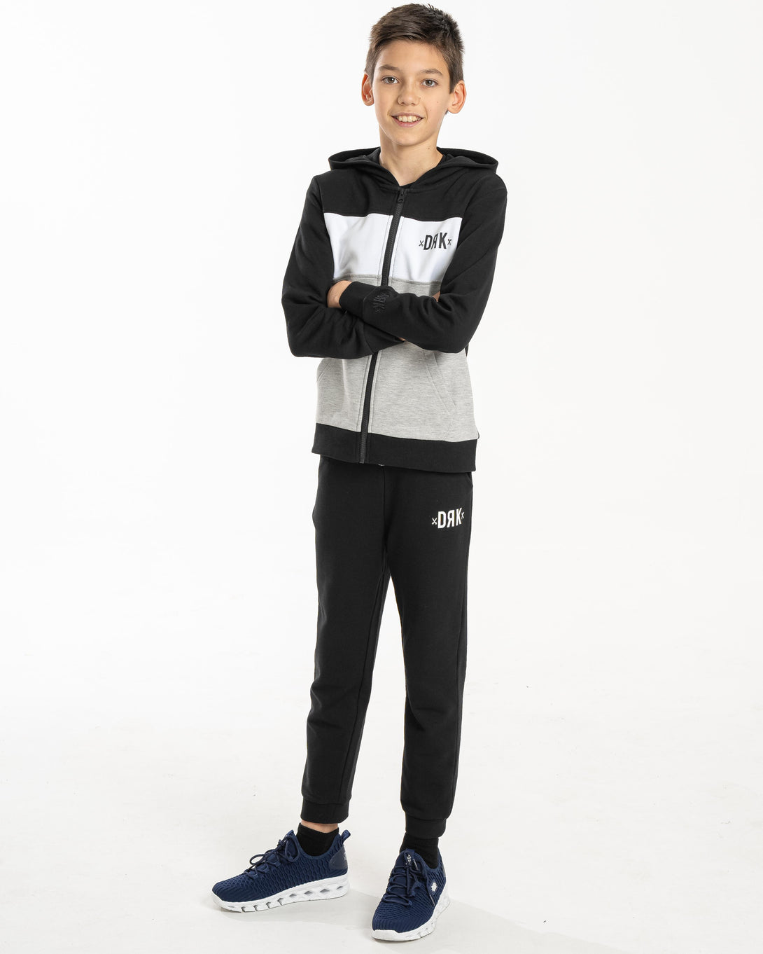 Dorko Lino Zipped Sweater Boy kapucnis pulóver 