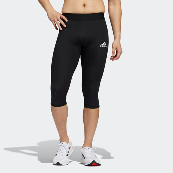 Adidas Black HEAT.RDY Warrior Half Tights leggings, férfi