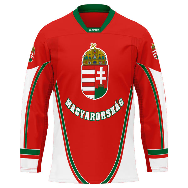 Hungary hosszú ujjú szurkolói Replika mez 2009, piros