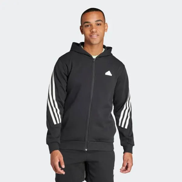 Adidas Future Icons 3-Stripes Full Zip kapucnis pulóver, férfi