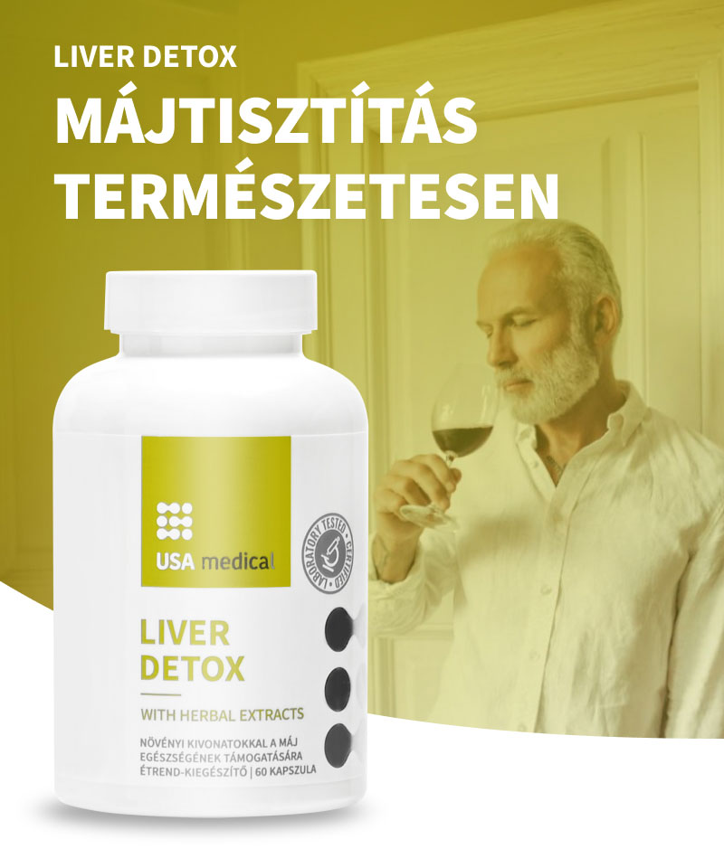 UsaMedical Májtisztító növényi kivonatokkal – kapszula 60 db