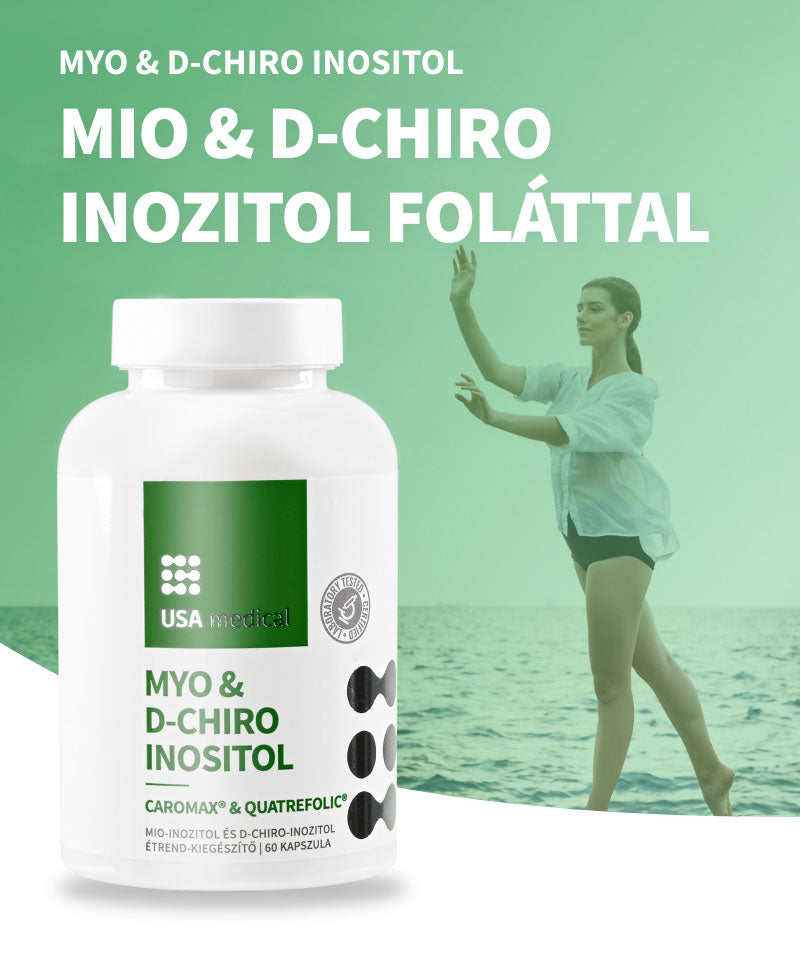 UsaMedical Mio Inozitol és D-Chiro Inozitol Caromax® kapszula 60 db