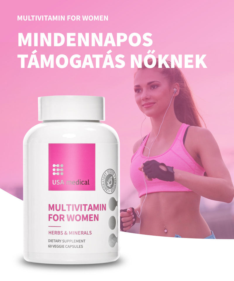 UsaMedical Női Multivitamin növényi kivonatokkal 60 db