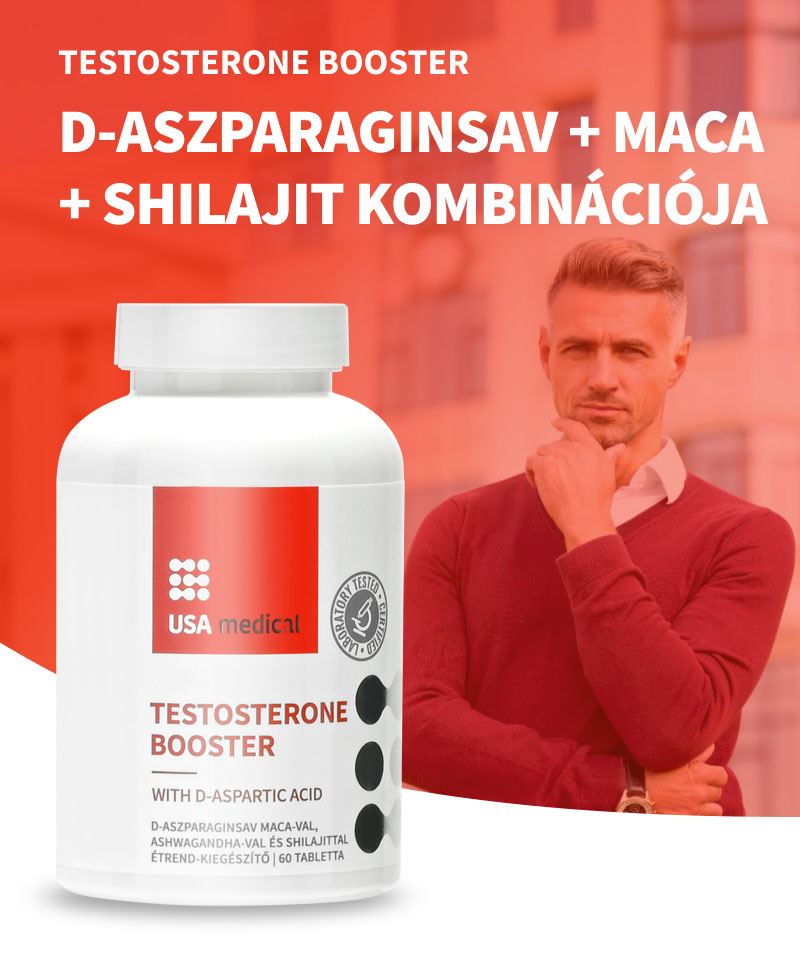 UsaMedical Tesztoszteron komplex macaval és shilajittal tabletta 60 db