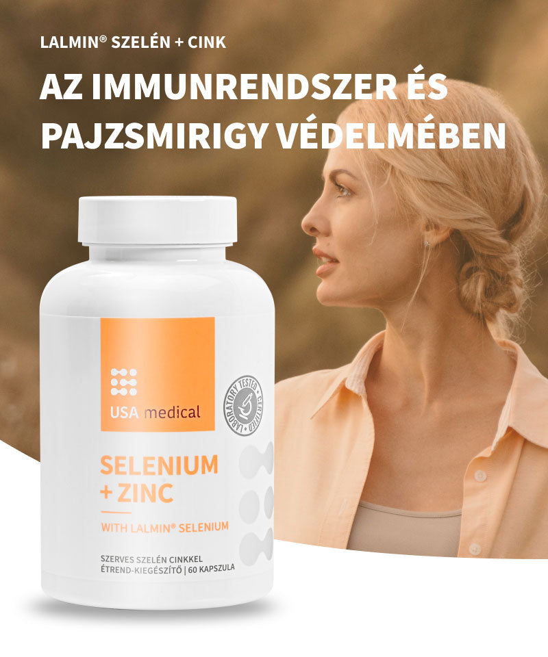 UsaMedical Szerves Lalmin® szelén + cink 60 db