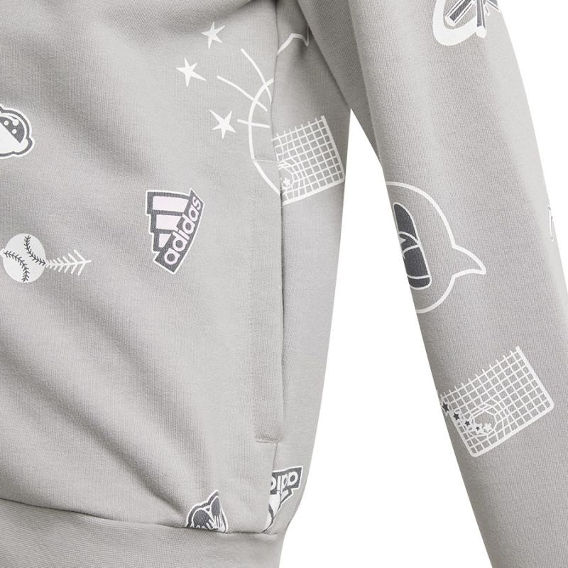 Adidas Biuv Zip Hoodie Jr IS3755 sweatshirt Pulóver - Sportmania.hu