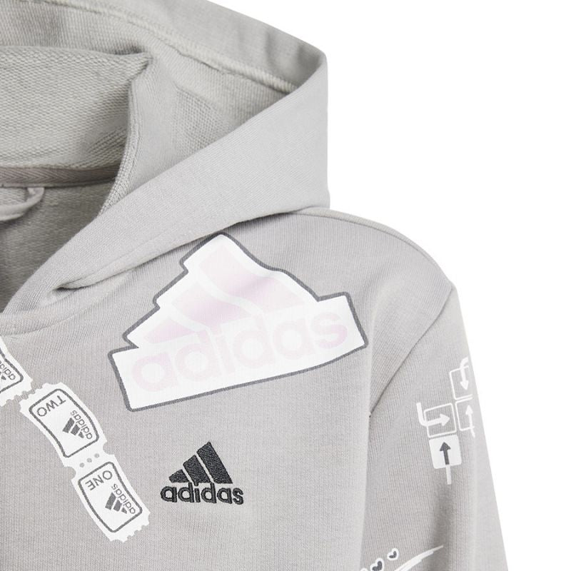 Adidas Biuv Zip Hoodie Jr IS3755 sweatshirt Pulóver - Sportmania.hu