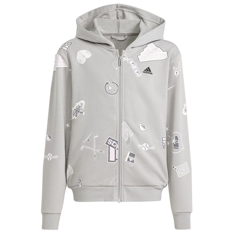 Adidas Biuv Zip Hoodie Jr IS3755 sweatshirt Pulóver - Sportmania.hu