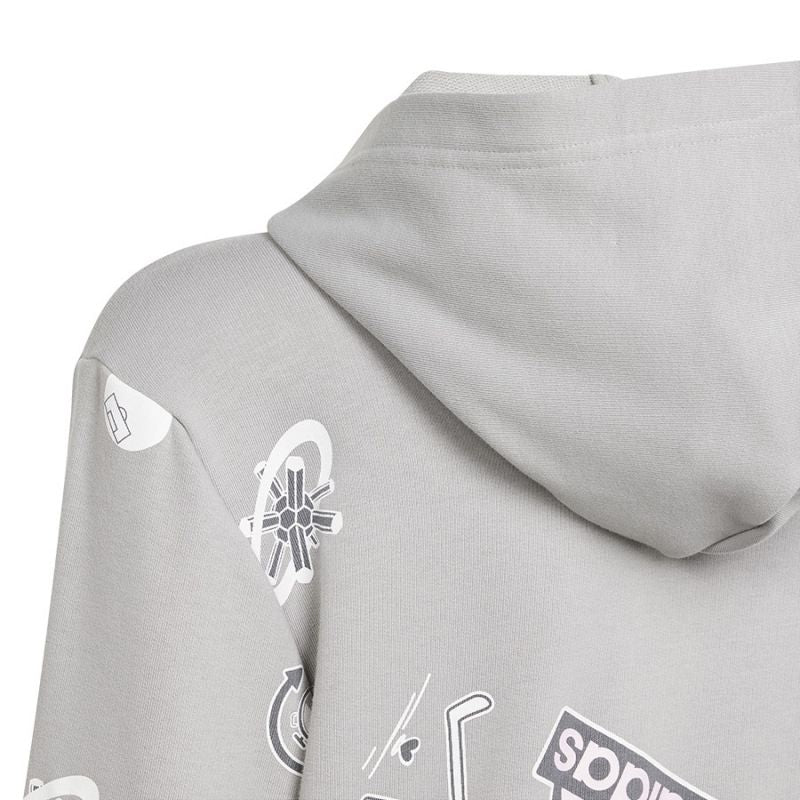 Adidas Biuv Zip Hoodie Jr IS3755 sweatshirt Pulóver - Sportmania.hu