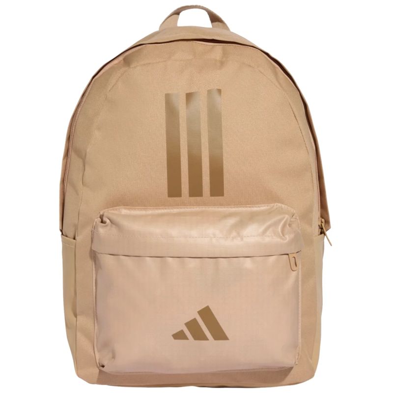 adidas Classic Back To School 3 Stripe Backpack Beige JX9058