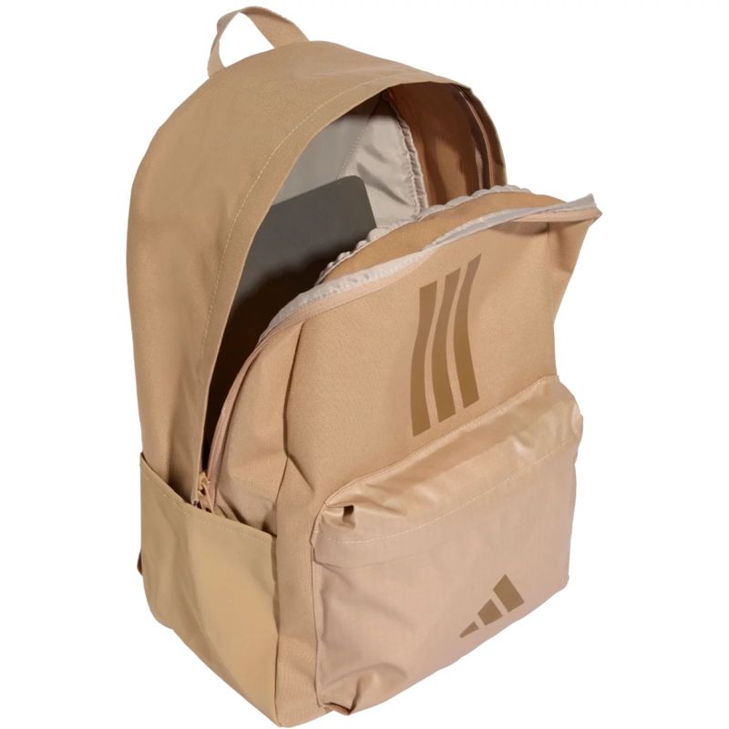 adidas Classic Back To School 3 Stripe Backpack Beige JX9058