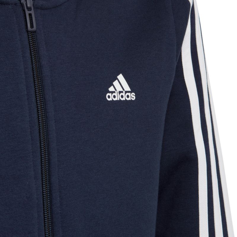 adidas Essentials 3-Stripes Fleece Full-Zip Hoodie Jr IC0600 Kapucnis pulóver - Sportmania.hu