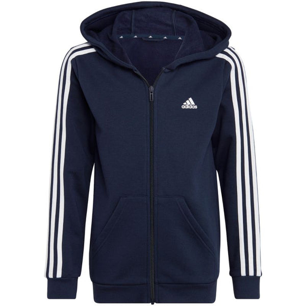 adidas Essentials 3-Stripes Fleece Full-Zip Hoodie Jr IC0600 Kapucnis pulóver - Sportmania.hu