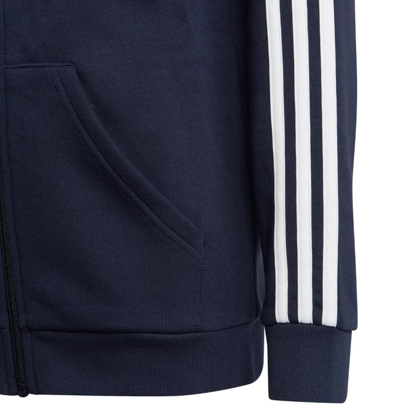 adidas Essentials 3-Stripes Fleece Full-Zip Hoodie Jr IC0600 Kapucnis pulóver - Sportmania.hu