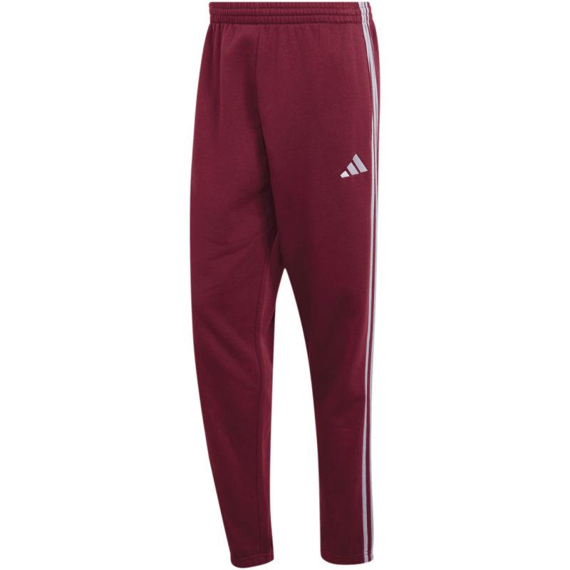 Adidas Essentials 3-Stripes Fleece Tapered Cuffed férfi nadrág, bordó